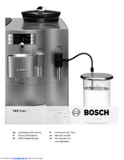 Bosch TES713F1DE Operating Instructions Manual