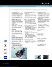 Sony DSC-W120/L Specifications