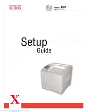 Xerox 4400B - Phaser B/W Laser Printer Setup Manual