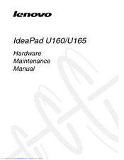 Lenovo IdeaPad U160 Hardware Maintenance Manual