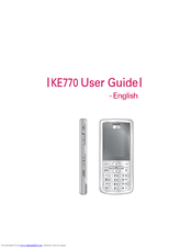 LG KE770SHINE -  KE770 Cell Phone 65 MB User Manual