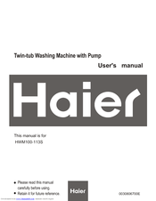 Haier HWM100-113S User Manual