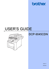 Brother 9045CDN - DCP Color Laser User Manual