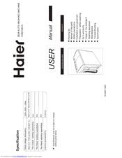 Haier HWM108VA User Manual