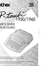 Brother PT-1960 - P-Touch 1960 B/W Thermal Transfer Printer User Manual