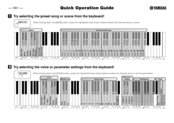 Yamaha H01AG Quick Operation Manual