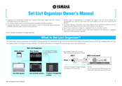 Yamaha List Owner's Manual