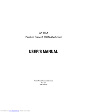 Gigabyte GA-8IAX User Manual