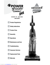 Bissell Power Groom Compact Pet 13H8 Series User Manual