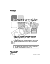 Canon SD1200IS - PowerShot IS Digital ELPH Camera Software Starter Manual