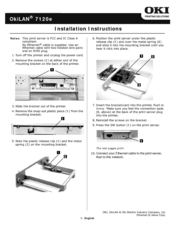 Oki OkiLAN 7120e Installation Instructions