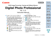 Canon Digital Photo Professional 3.10 for Macintosh Instruction Manual