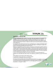 Lexmark Color Jetprinter Z53 User Manual