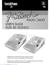Brother P-touch PT-3600 User Manual