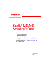 Toshiba M45-S165 - Satellite - Celeron M 1.5 GHz User Manual