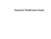 Epson PowerLite W16SK User Manual