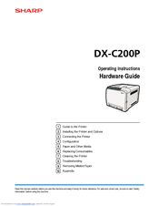 Sharp DX-C200P Operation Hardware Manual