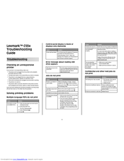 Lexmark C53x Troubleshooting Manual