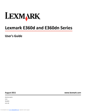 Lexmark 34S0409 - E 360dt B/W Laser Printer User Manual