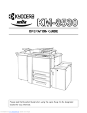 Kyocera Mita KM-8530 Operation Manual