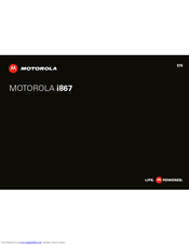Motorola i867 User Manual