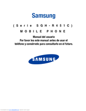 Samsung SCH-R451 Manual Del Usuario