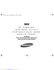 Samsung R600 User Manual