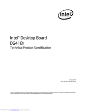 Intel DG41BI Technical Product Specification