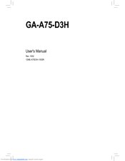 Gigabyte GA-A55-DS3P User Manual