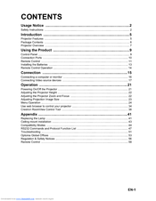 Optoma EX631 User Manual