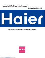 Haier HFSS635RWA Operation Manual