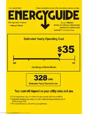 Haier HNSE032BB Energy Manual