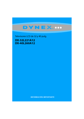 Dynex DX-40L221A12 Información Importante