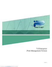 KIP PrintNET 7.X Enterprise Operation Manual