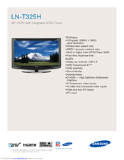 Samsung LN-T325H Brochure