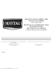 Maytag MGDB800VB - Bravos Steam Gas Dryer Use And Care Manual