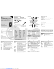 LG Rumour Quick Reference Manual