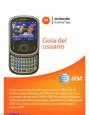 Motorola Karma QA1 Guía Del Usuario