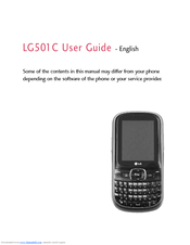 LG LG501C User Manual