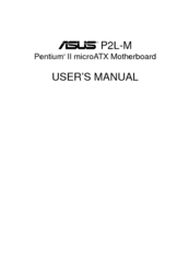 Asus P2L-M User Manual