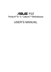 Asus P2Z User Manual