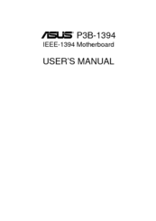 Asus P3B-1394 User Manual