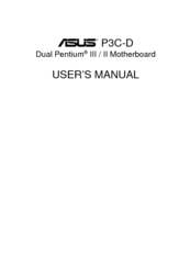 Asus P3C-D User Manual