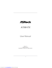 ASRock A75M-ITX User Manual