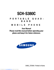 Samsung SCH-S380C User Manual