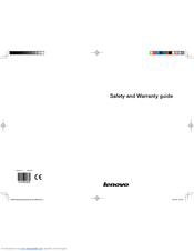 Lenovo IdeaCentre B310 Safety And Warranty Manual
