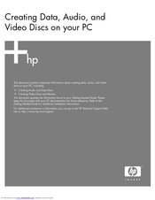 HP Pavilion a1100 - Desktop PC Getting Started Manual