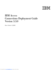 Lenovo IBM Access Connections 3.3.0 Deployment Manual