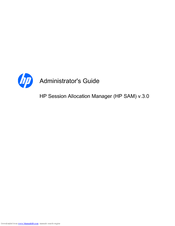 HP Session Allocation Manager 3.0 Administrator's Manual
