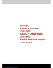 Toshiba Satellite Pro L310D User Manual